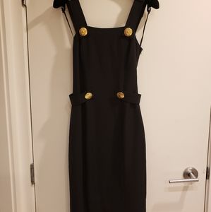 Versace×HM black shift dress, sz 4(xs-s)
